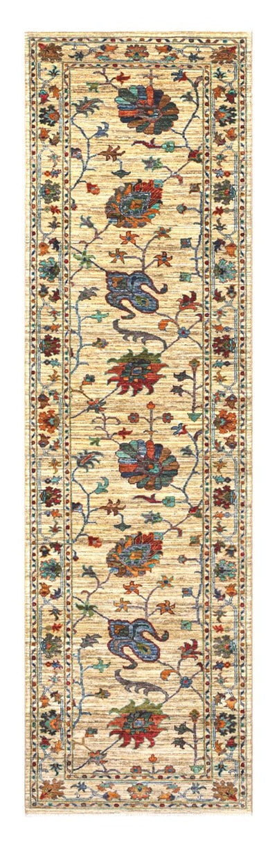 Handmade Ziegler Decorative Floral Rug, 304x83cm