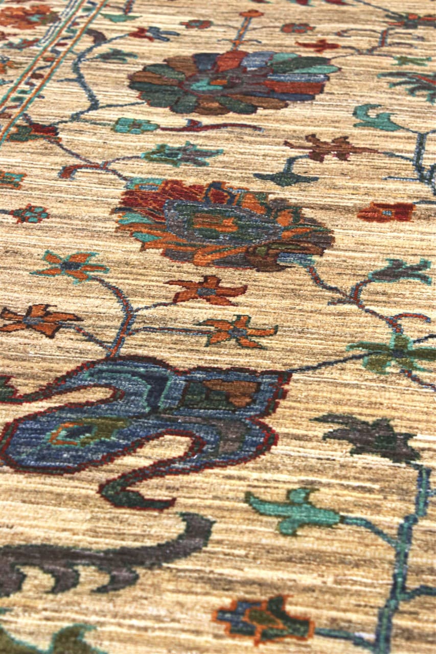 Handmade Ziegler Decorative Floral Rug, 304x83cm