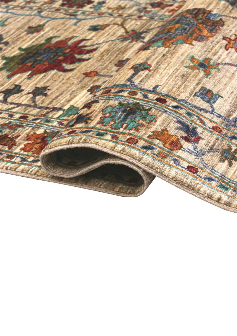 Handmade Ziegler Decorative Floral Rug, 304x83cm