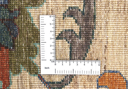 Tappeto Ziegler Decorativo floreale, fatto a mano 304x83cm