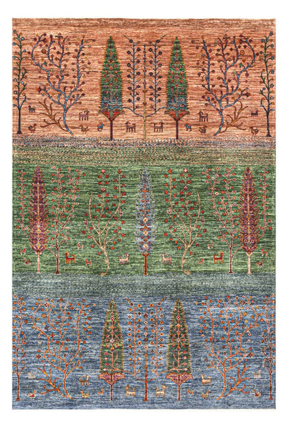 Tappeto Ziegler Decorativo floreale, fatto a mano 254x178cm