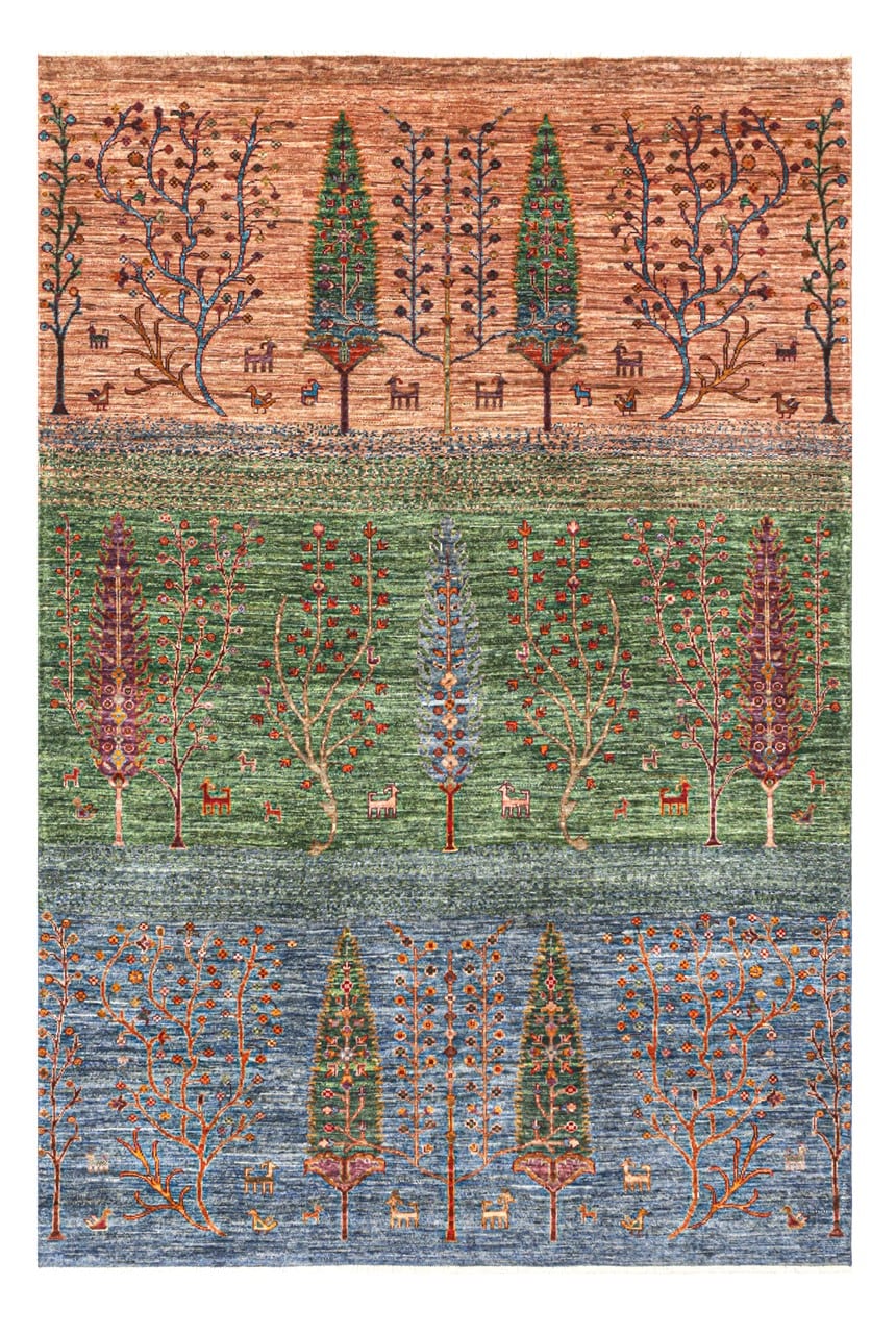 Handmade Ziegler Decorative Floral Rug, 254x178cm