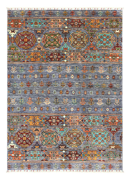 Handmade Afghan Blue Wool Rug 214_151 cm