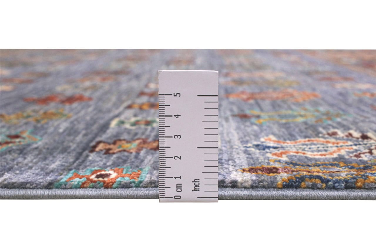 Handmade Afghan Blue Wool Rug 214_151 cm