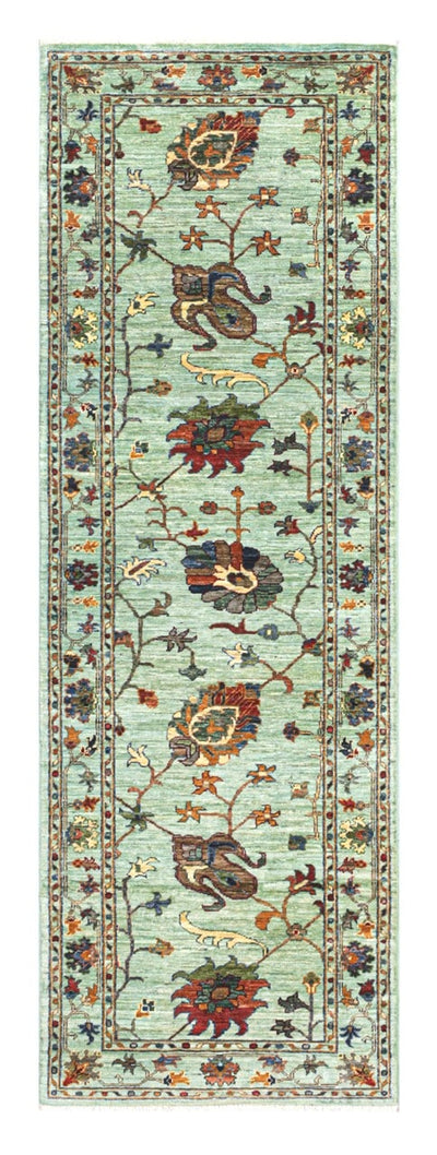 Handmade Ziegler Decorative Floral Rug, 254x82cm