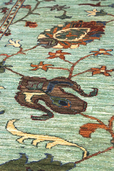 Handmade Ziegler Decorative Floral Rug, 254x82cm