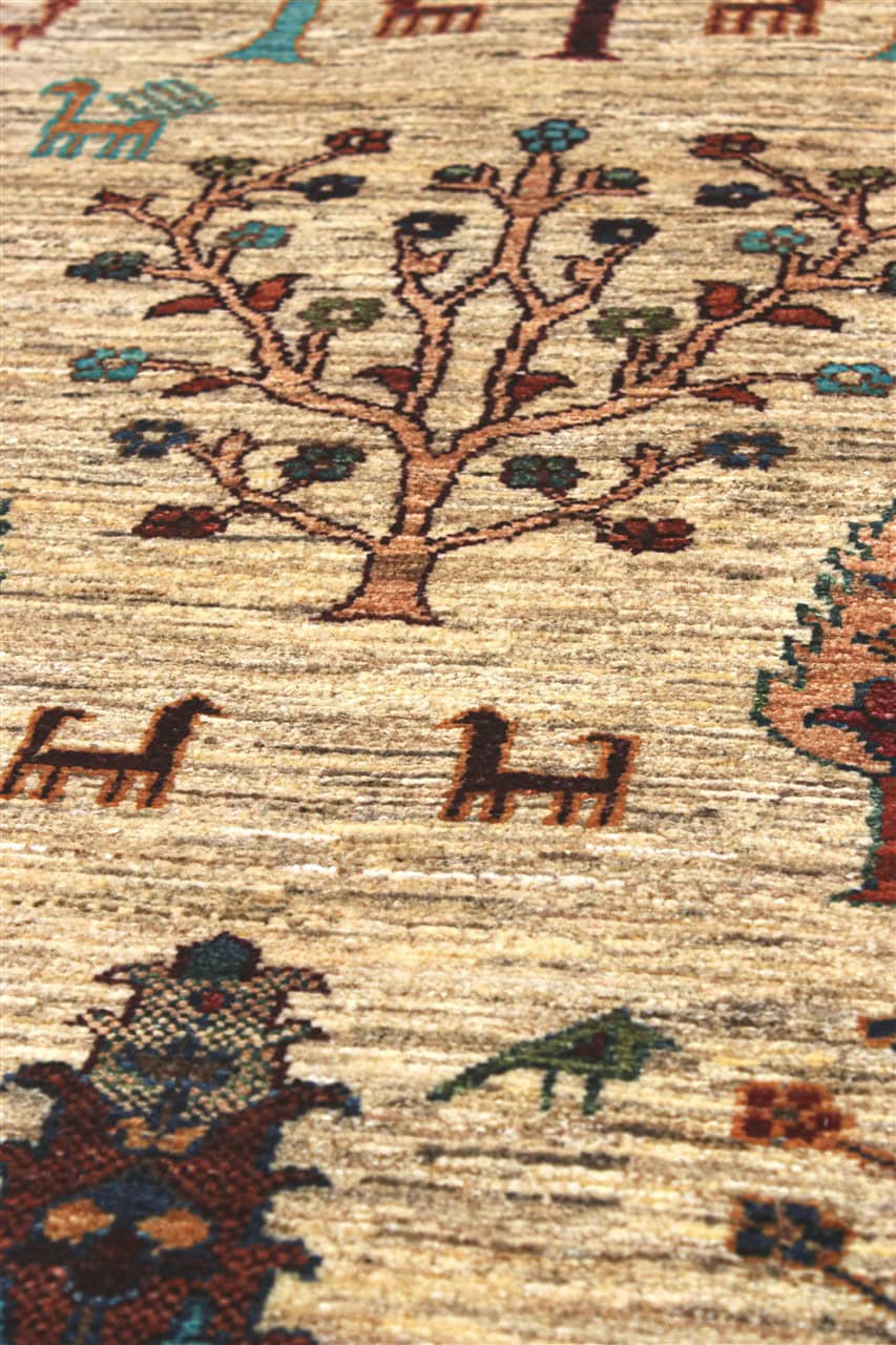 Handmade Ziegler Decorative Floral Rug, 255x77cm