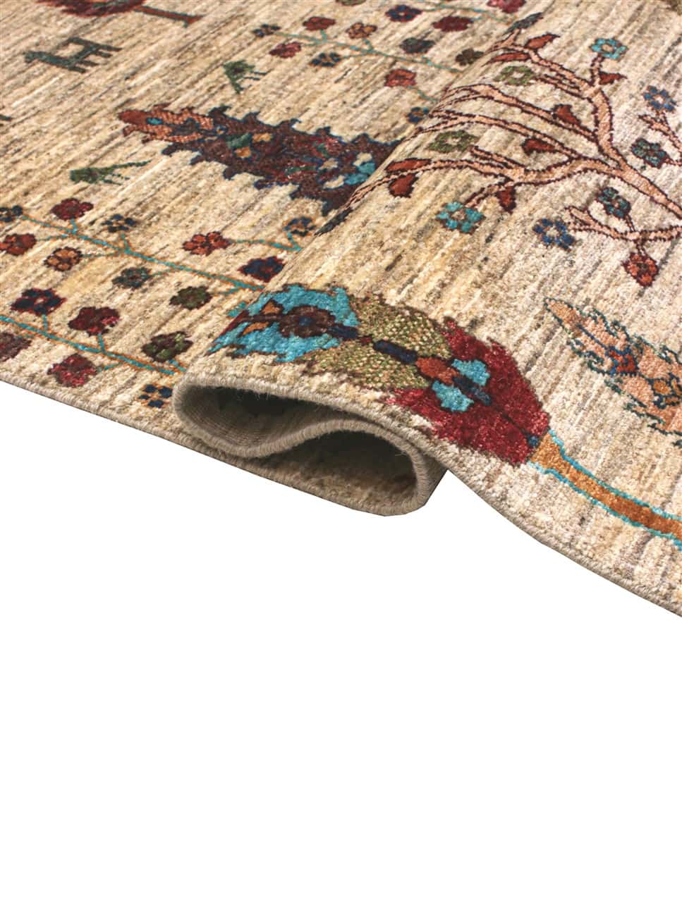 Handmade Ziegler Decorative Floral Rug, 255x77cm