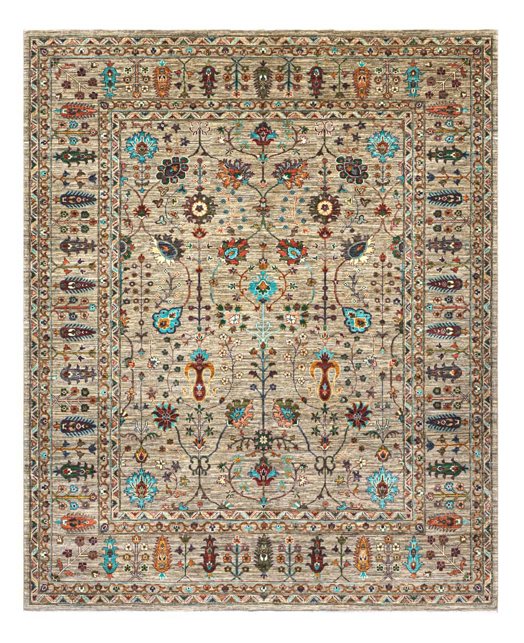 Handmade Ziegler Decorative Floral Rug, 304x253cm