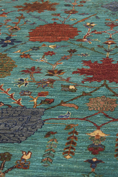 Handmade Ziegler Decorative Floral Rug, 355x247cm