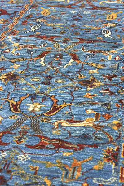 Handmade Ziegler Decorative Floral Rug, 297x77cm