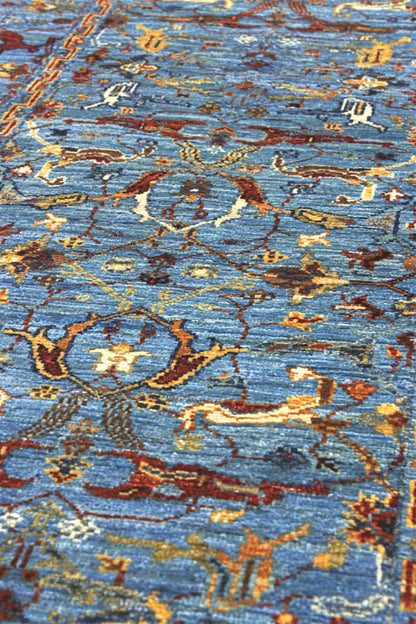 Handmade Ziegler Decorative Floral Rug, 297x77cm