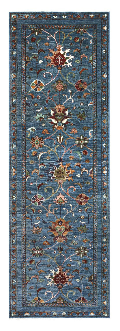 Handmade Ziegler Decorative Floral Rug, 252x84cm