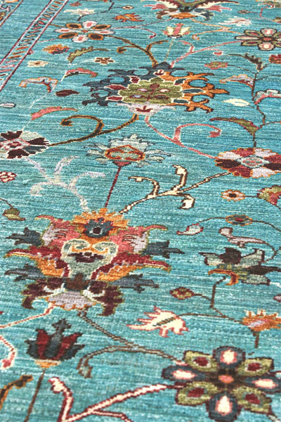 Handmade Ziegler Decorative Floral Rug, 243x80cm