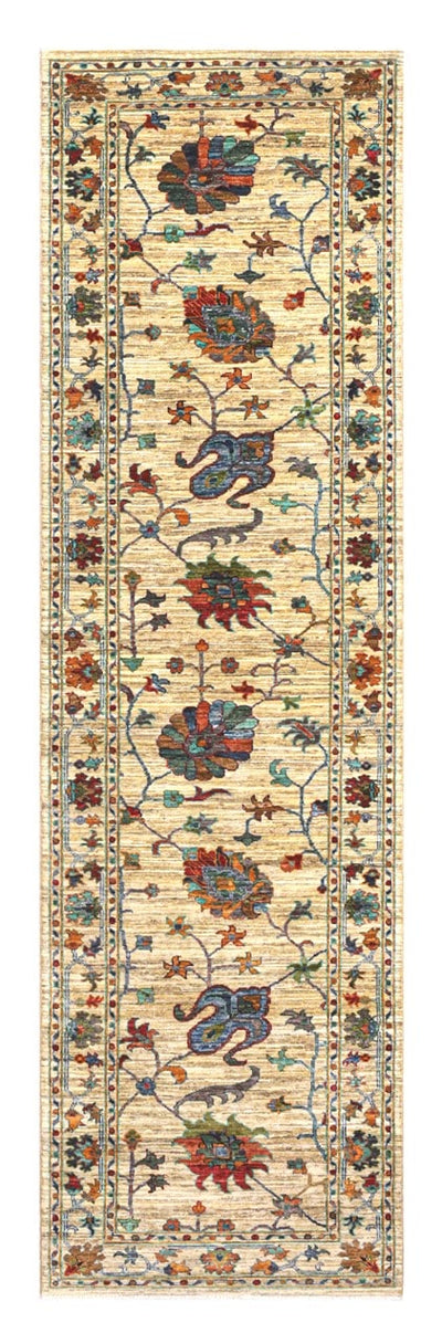 Handmade Ziegler Decorative Floral Rug, 306x83cm