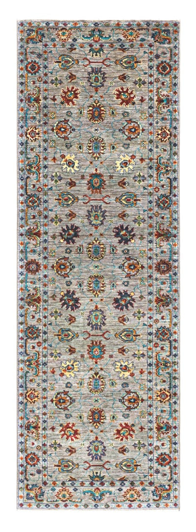Handmade Ziegler Decorative Floral Rug, 255x82cm