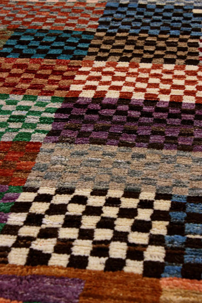 Taimany - Tappeto Tribale in Lana Multicolore - Fatto a Mano 286x204cm - CarpetLiving