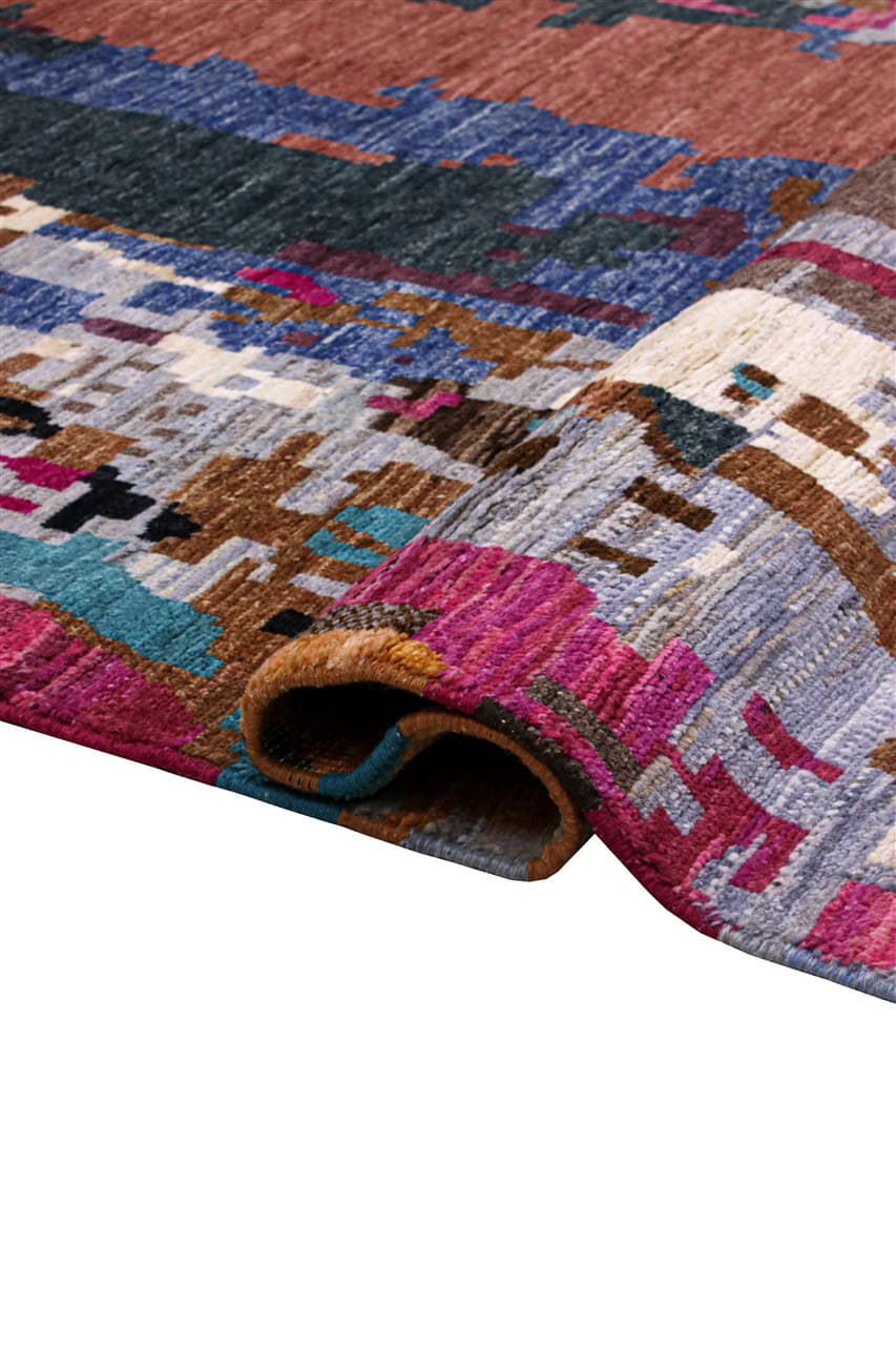 Taimany - Multicolor Tribal Wool Rug - Hand-Knotted 295x210cm