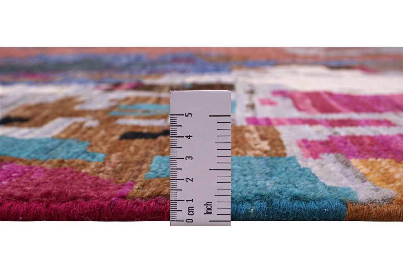 Taimany - Multicolor Tribal Wool Rug - Hand-Knotted 295x210cm