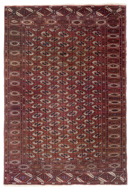 Tappeto Orientale Bouchara Antico: Autentico Tappeto Turcomanno 313x210cm