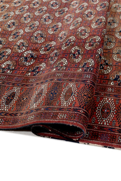 Antique Bouchara Oriental Rug: Authentic Turkmen Rug 313x210cm