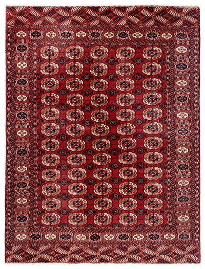Antique Bouchara Oriental Rug: Authentic Turkmen Rug 338x250cm