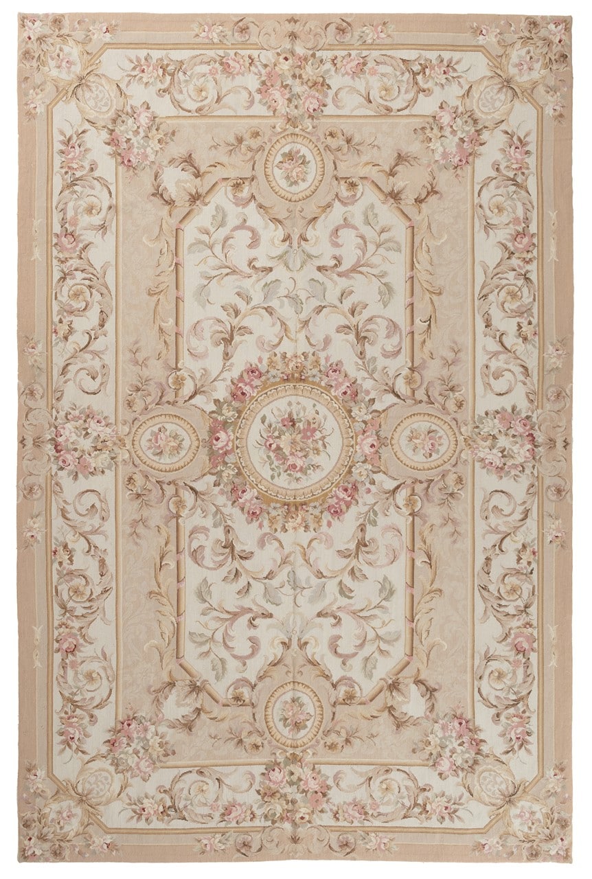 Tappeto Arazzo Aubusson - Arte tessile - Tessuto a Mano 274x175cm