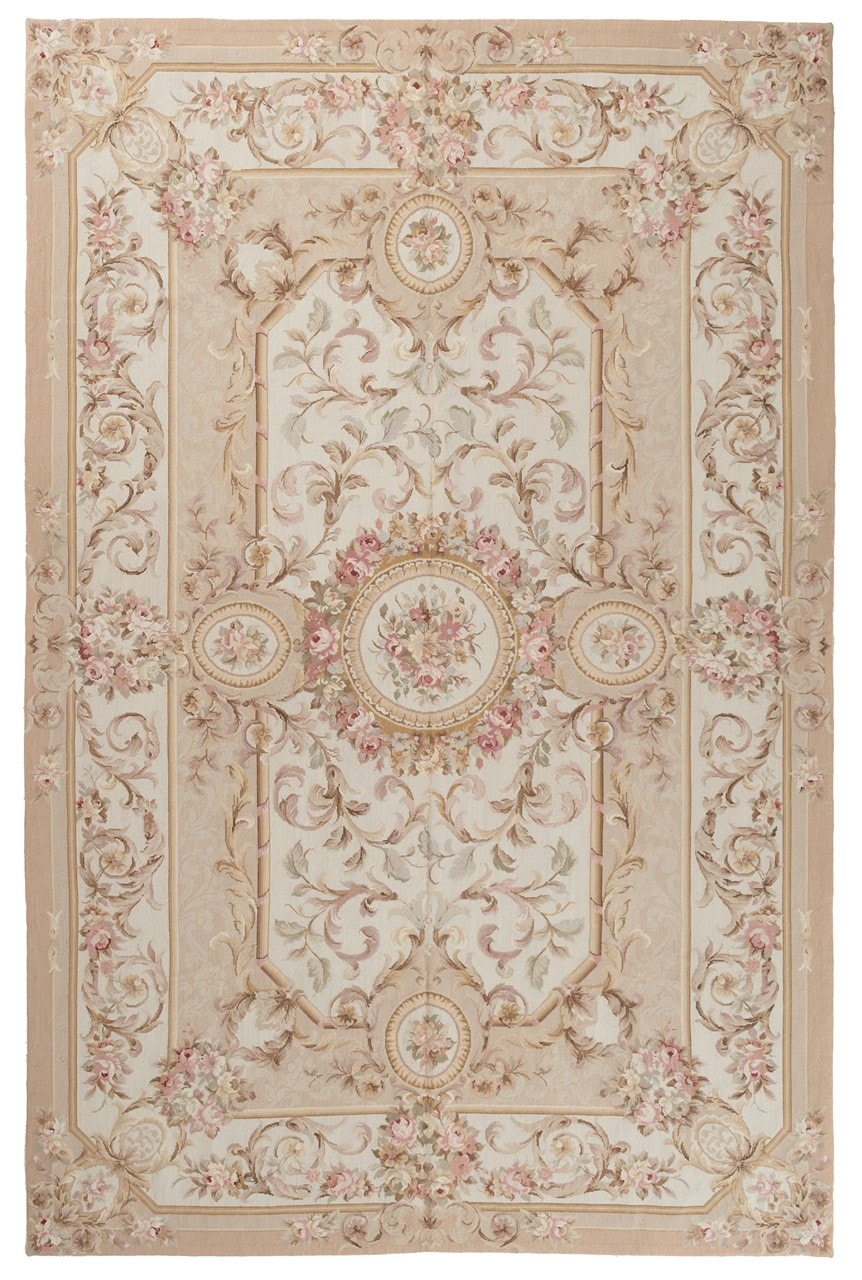 Tappeto Arazzo Aubusson - Arte tessile - Tessuto a Mano 272x182cm