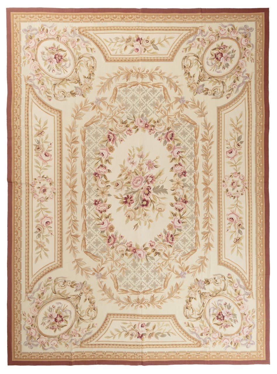 Tappeto Arazzo Aubusson - Arte tessile - Tessuto a Mano 366x269cm