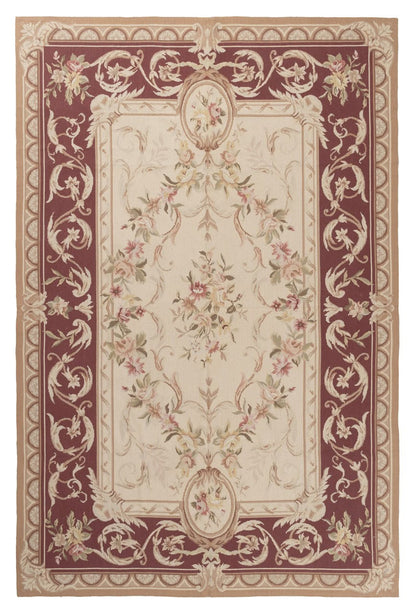 Tappeto Arazzo Aubusson - Arte tessile - Tessuto a Mano 271x176cm