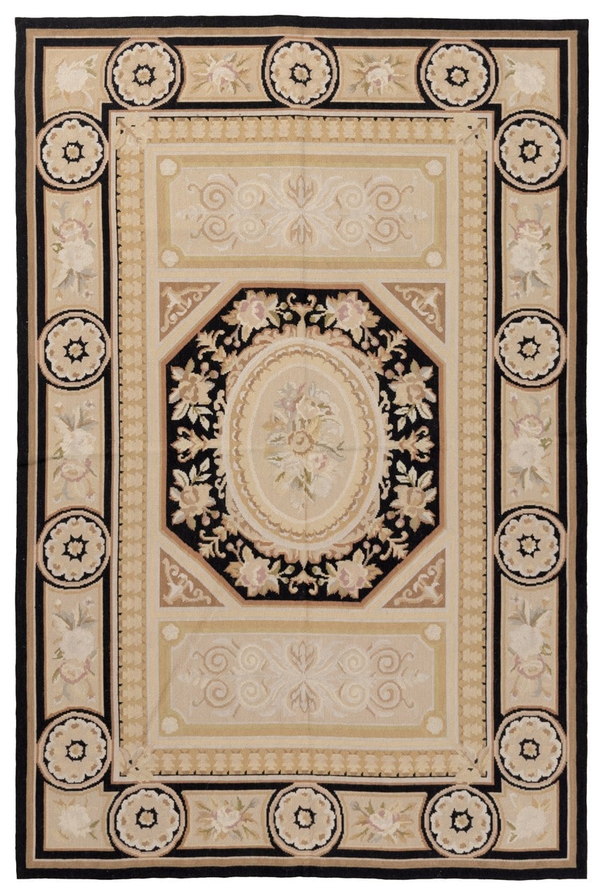 Tappeto Arazzo Aubusson - Arte tessile - Tessuto a Mano 183x121cm