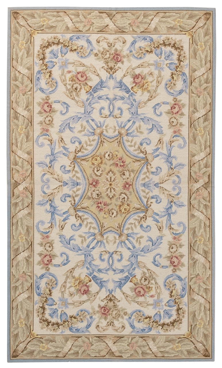 Tappeto Arazzo Aubusson - Arte tessile - Tessuto a Mano 155x90cm