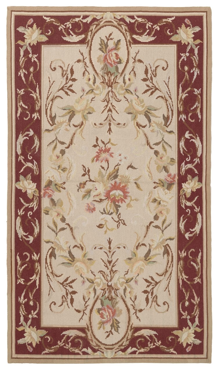 Tappeto Arazzo Aubusson - Arte tessile - Tessuto a Mano 153x87cm