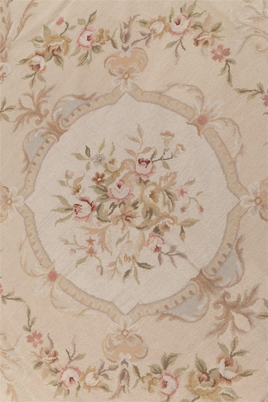 Tappeto Arazzo Aubusson Rotondo - Arte tessile - Tessuto a Mano 244x244cm