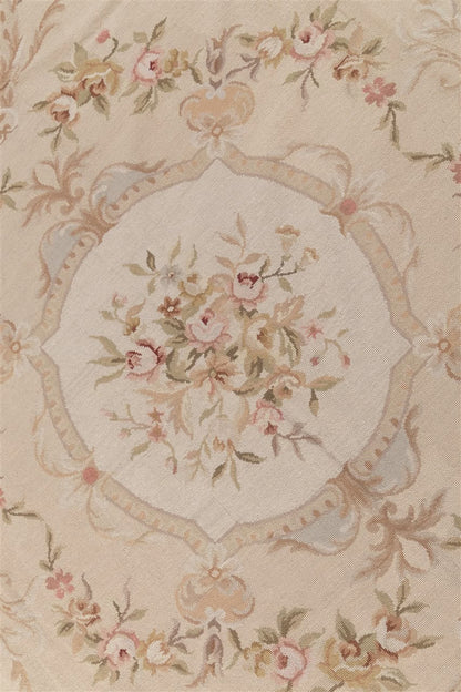 Tappeto Arazzo Aubusson Rotondo - Arte tessile - Tessuto a Mano 244x244cm