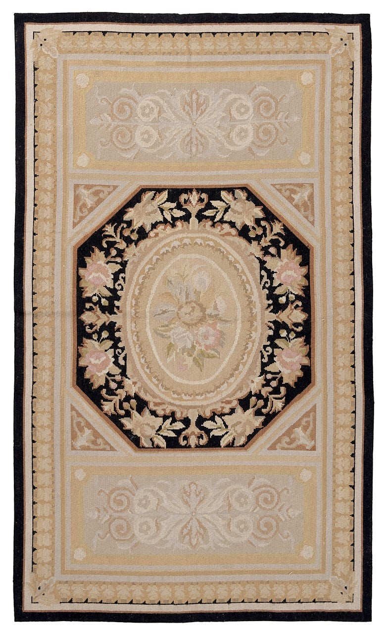 Tappeto Arazzo Aubusson - Arte tessile - Tessuto a Mano 153x89cm