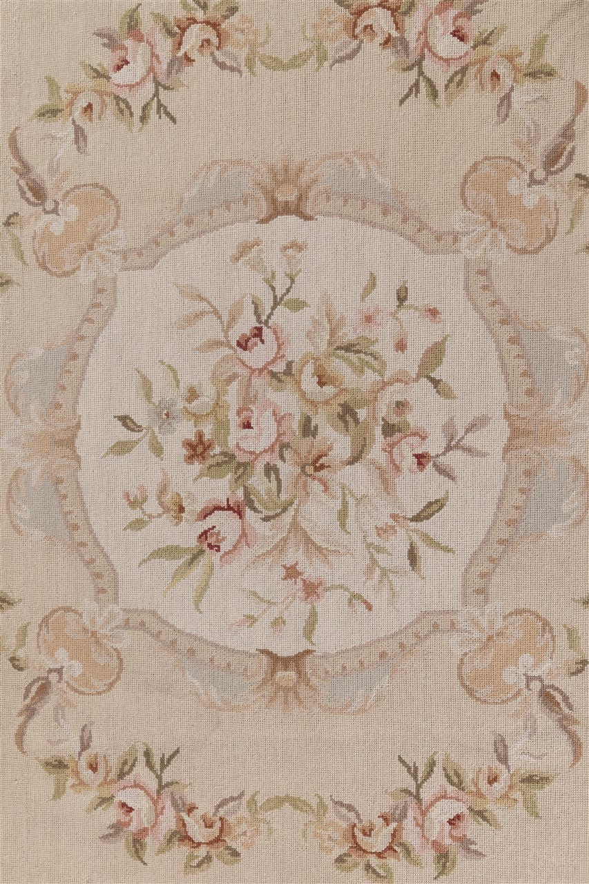 Tappeto Arazzo Aubusson Rotondo - Arte tessile - Tessuto a Mano 214x212cm
