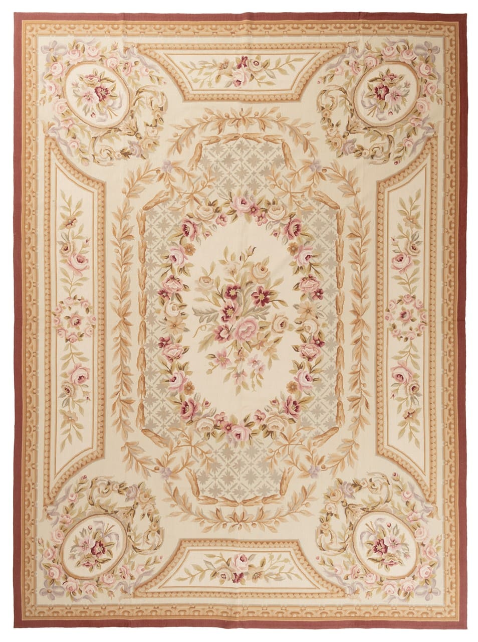 Tappeto Arazzo Aubusson - Arte tessile - Tessuto a Mano 366x275cm