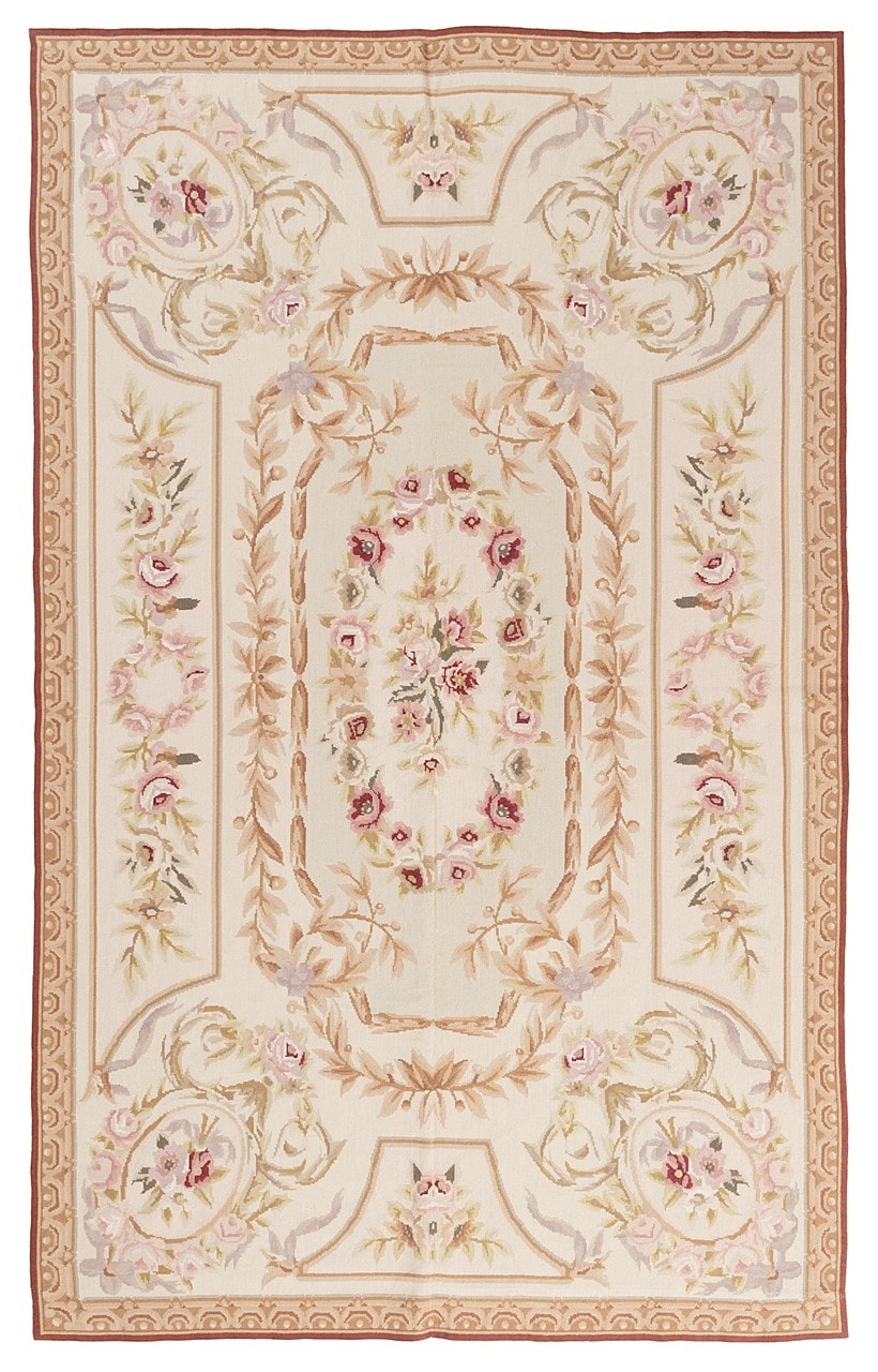 Tappeto Arazzo Aubusson - Arte tessile - Tessuto a Mano 244x153cm