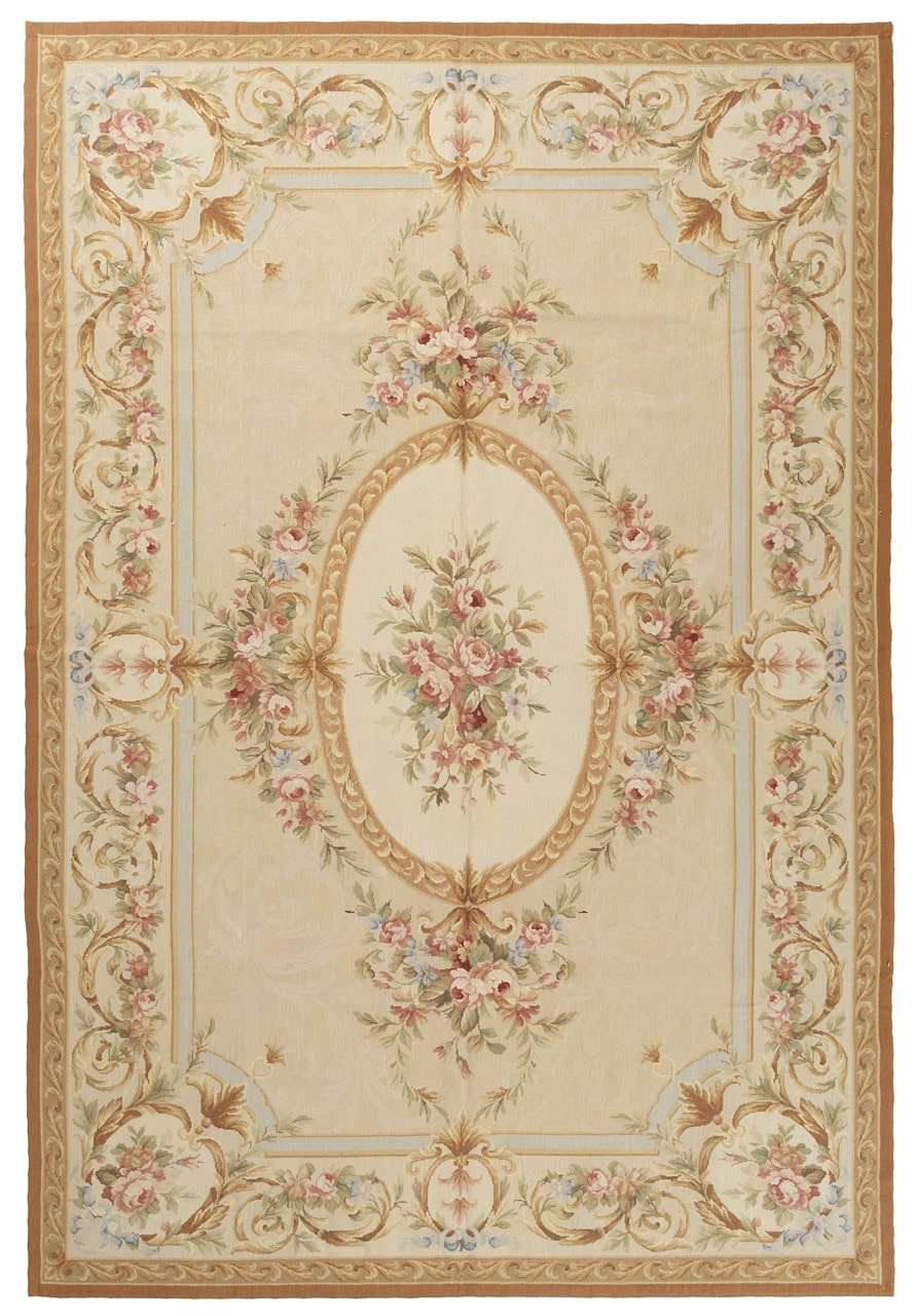 Tappeto Arazzo Aubusson - Arte tessile - Tessuto a Mano 278x183cm