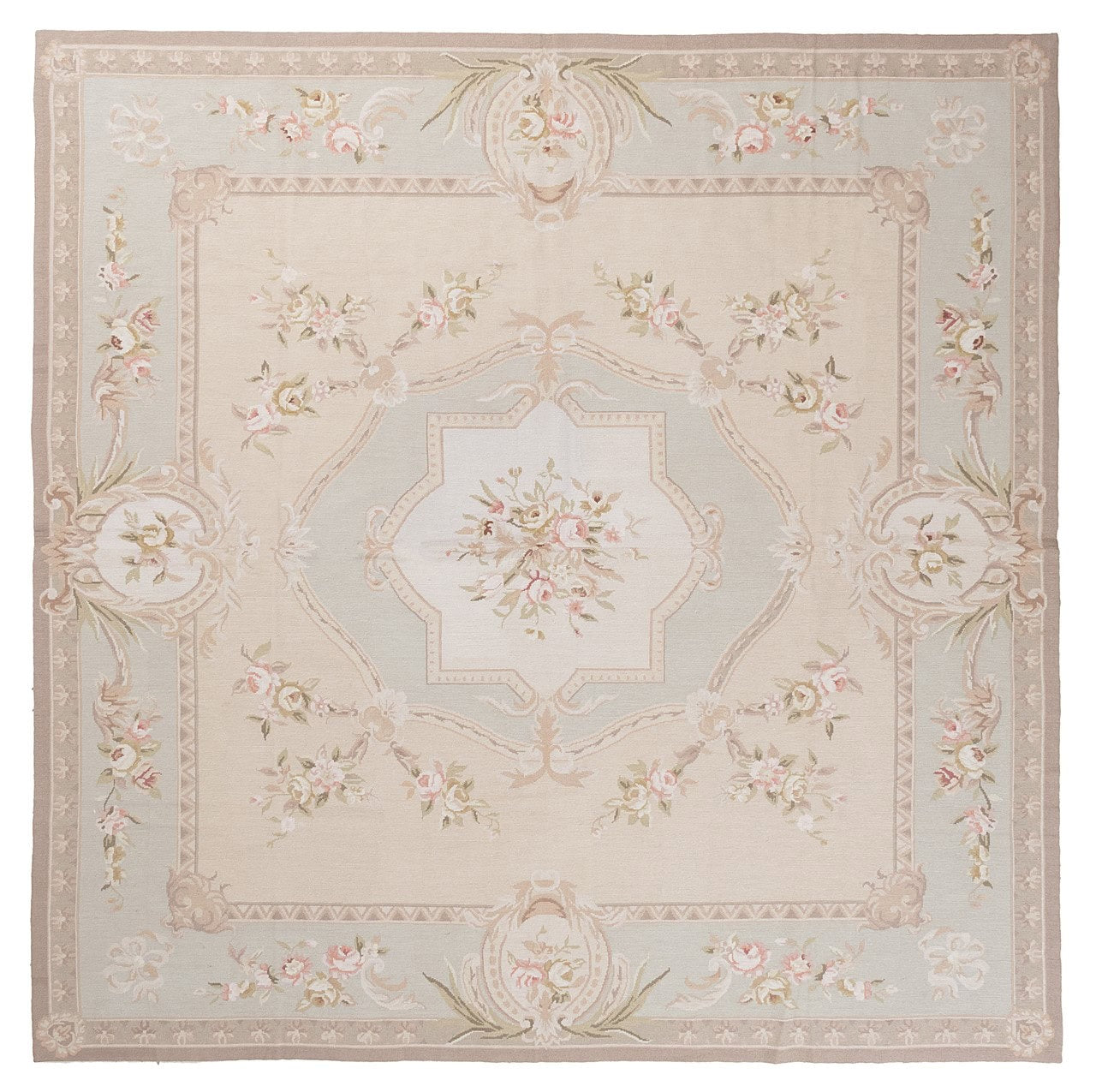 Tappeto Arazzo Aubusson - Arte tessile - Tessuto a Mano 240x240cm