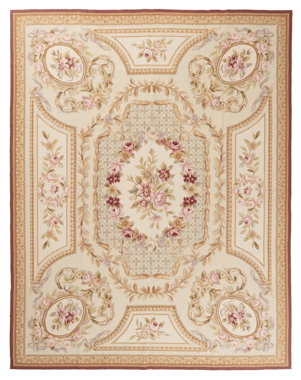 Tappeto Arazzo Aubusson - Arte tessile - Tessuto a Mano 308x238cm
