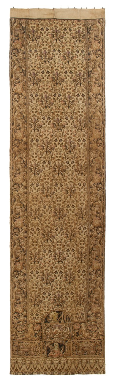 Authentic Antique French Rug 496x125cm