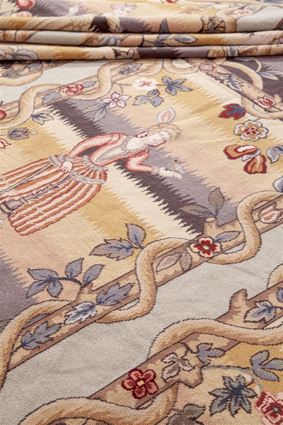 Authentic Antique French Rug 350x258cm