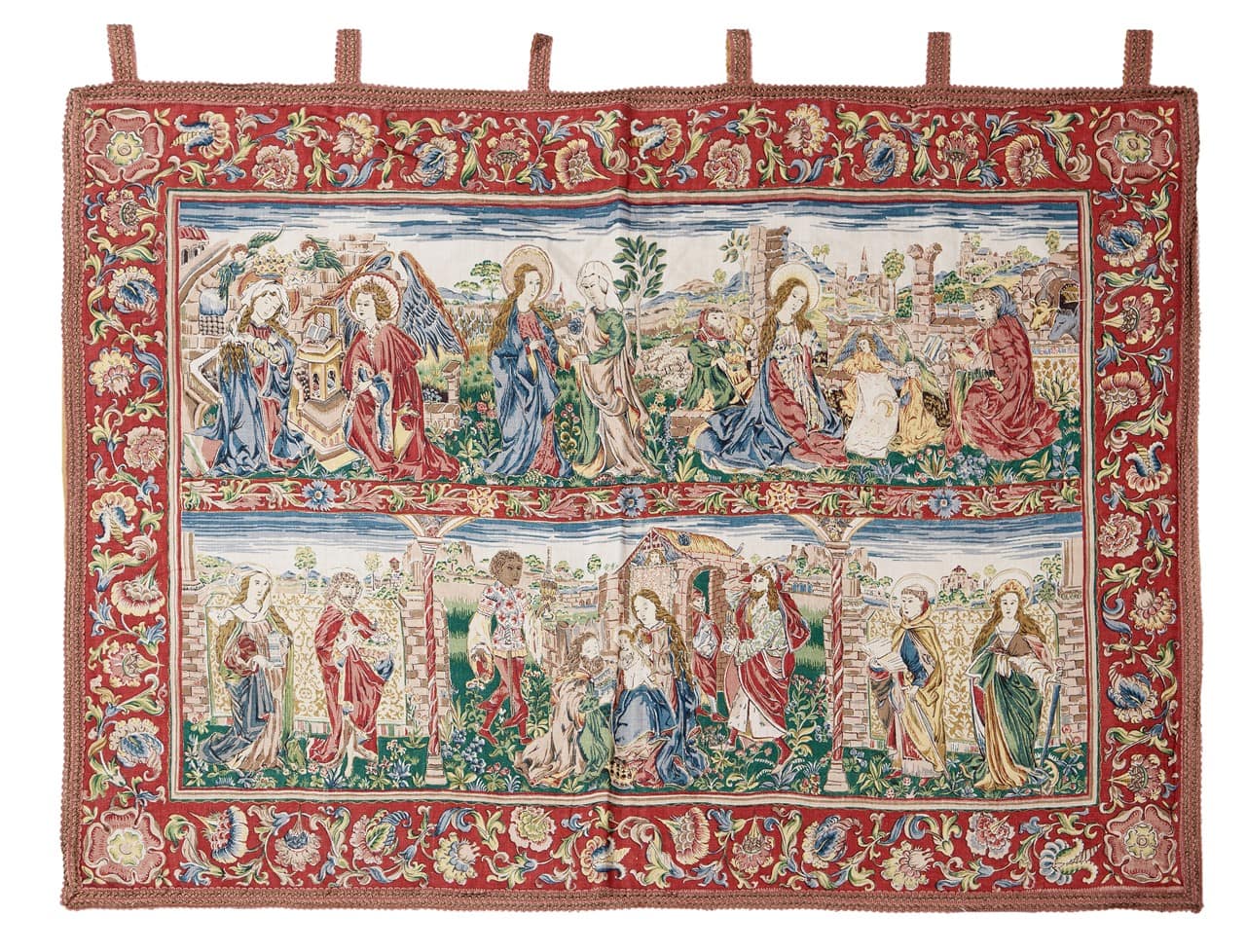 Authentic Antique French Rug 127x89cm