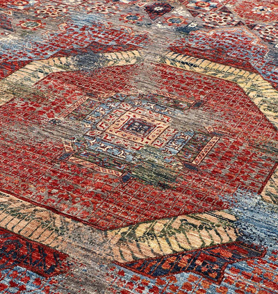 Tappeto Mamluk Moderno Multicolore, Fatto a mano, 303x246cm - CarpetLiving