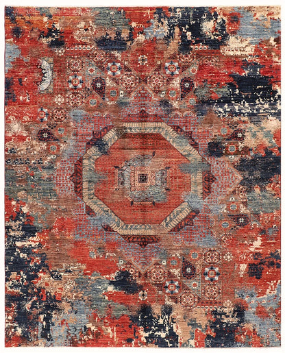 Tappeto Mamluk Moderno Multicolore, Fatto a mano, 301x239cm