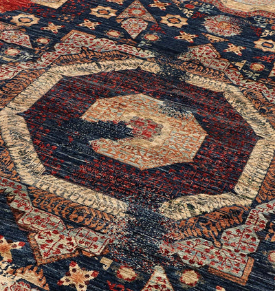 Tappeto Mamluk Moderno Multicolore, Fatto a mano, 426x296cm - CarpetLiving