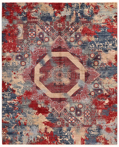 Tappeto Mamluk Moderno Multicolore, Fatto a mano, 300x239cm