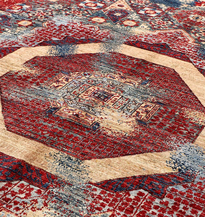 Tappeto Mamluk Moderno Multicolore, Fatto a mano, 300x239cm - CarpetLiving